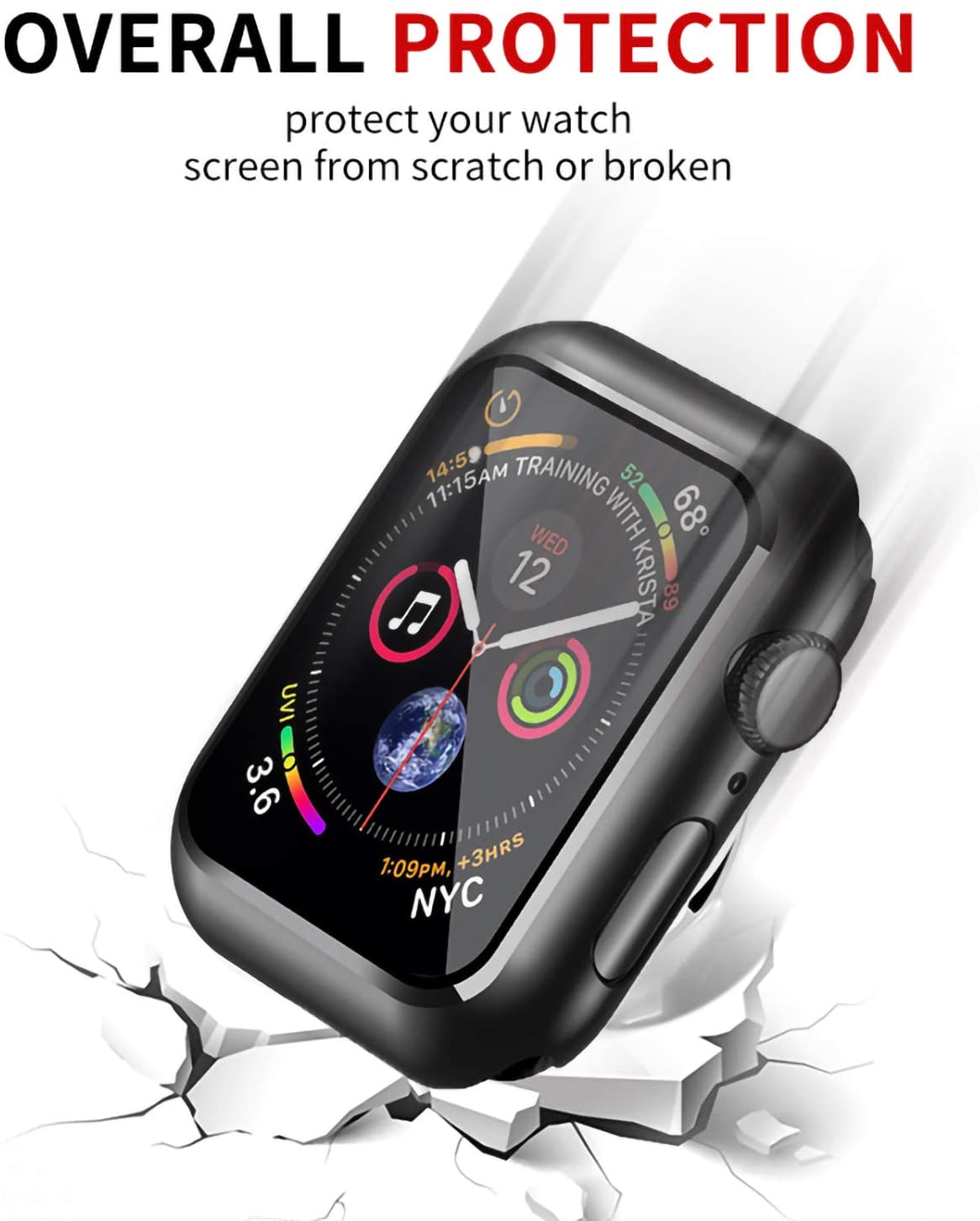 Apple watch black pc case 38mm Products Shenzhen Smiling